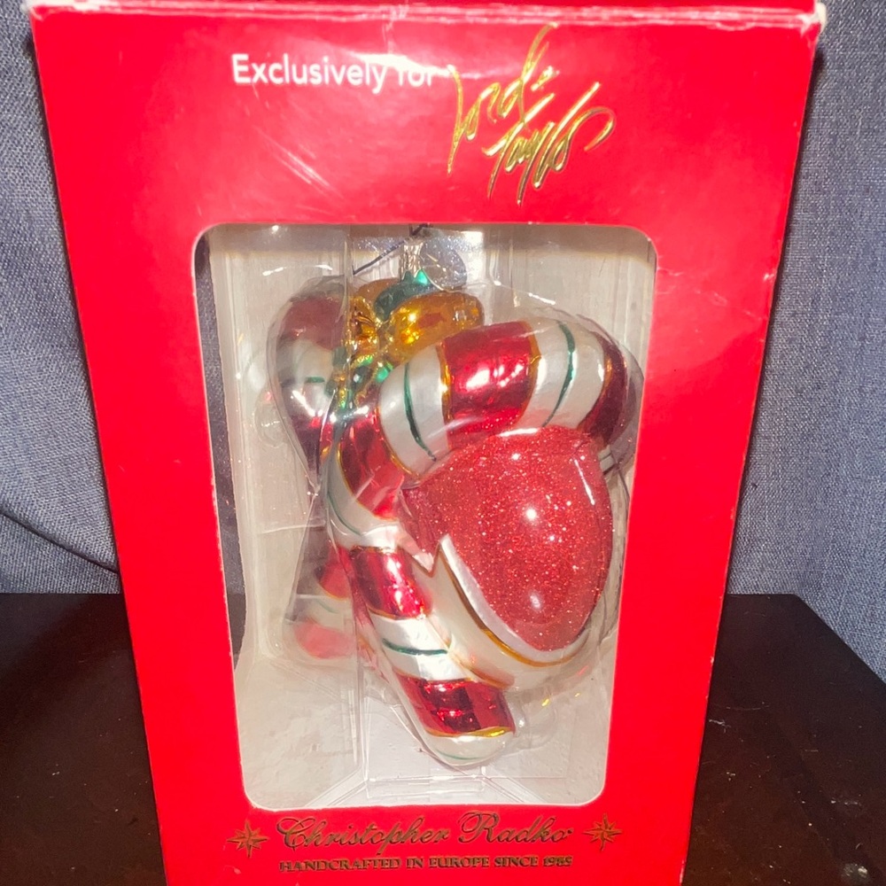 Christopher Radko Festive Candy Cane Ornament